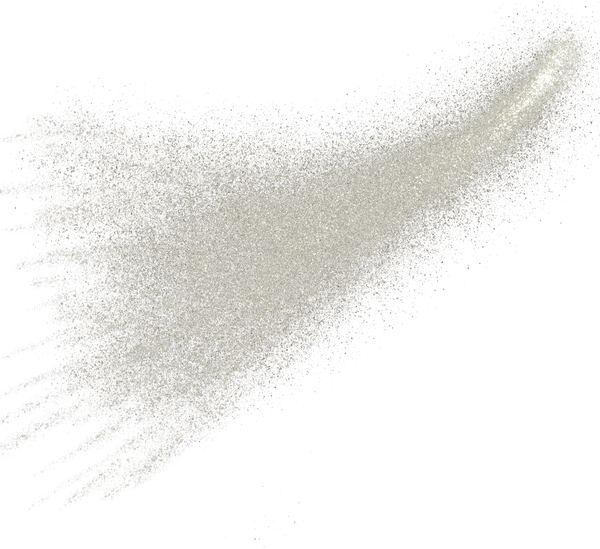 Silver glitter comet